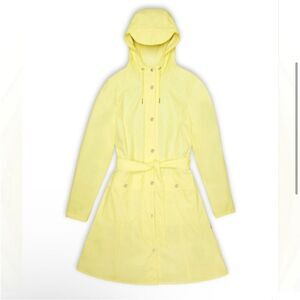 RAINS Curve W Jacket ~ Straw Yellow ~ NWT ~ XL